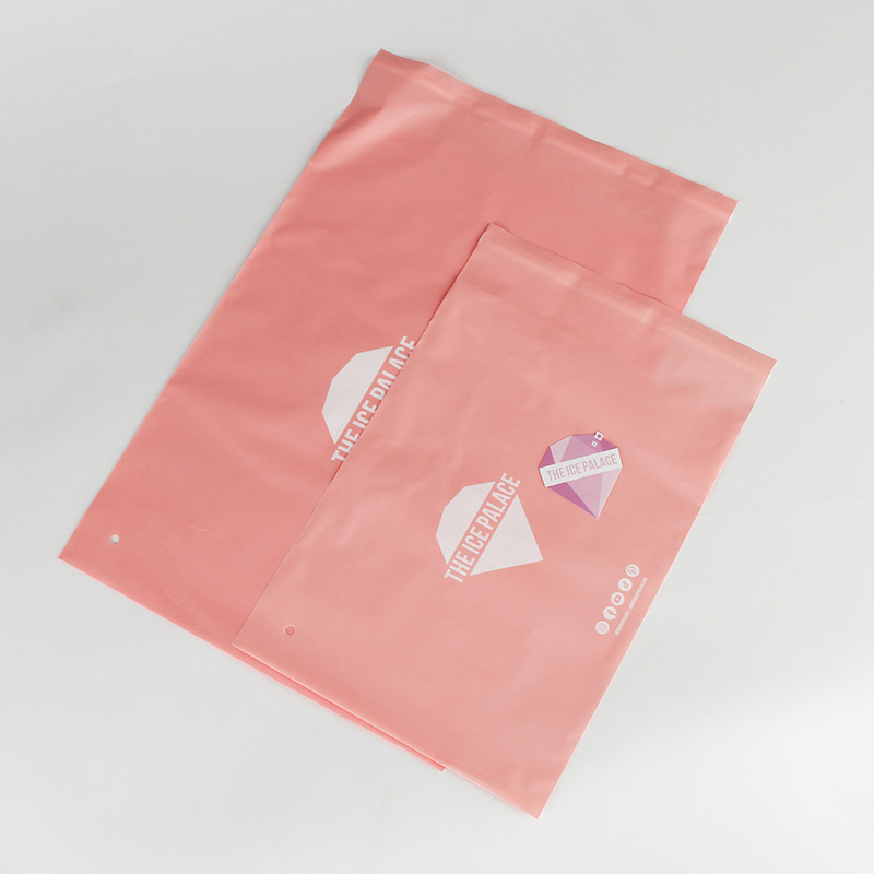 Embalagem de marca de beleza de marca própria rosa claro Poly Mailer