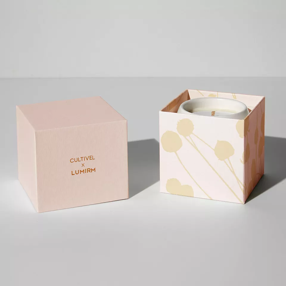 Atacado caixa de papel rígida personalizada personalizada luxuosa caixa de vela perfumada tealight caixa de embalagem caixas de presente 